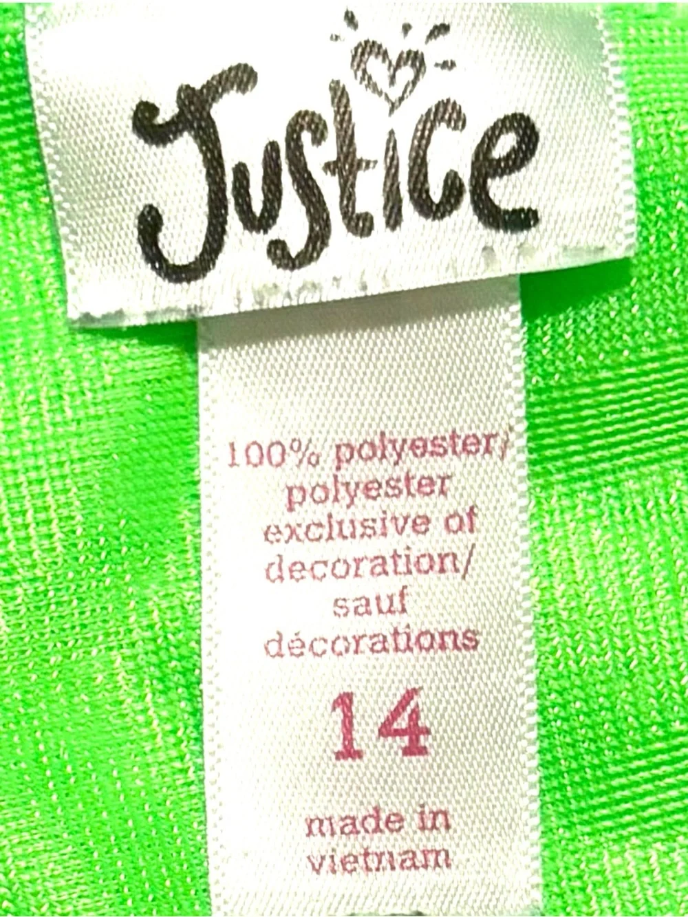 Justice Girls Running Shorts Lime Green Mesh Navy Trim Size 14 EUC